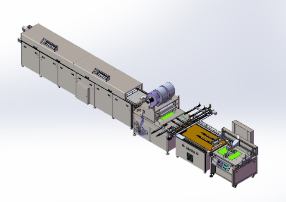 fırınlı yarı otomatik serigrafi baskı makinesi 